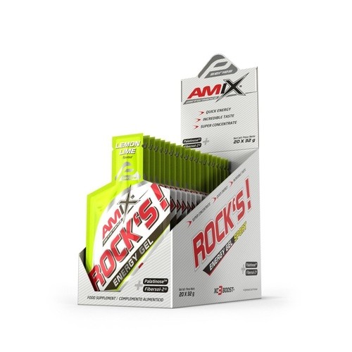 Amix Rock's Energy Gel - 20x32g - Lemon-Lime