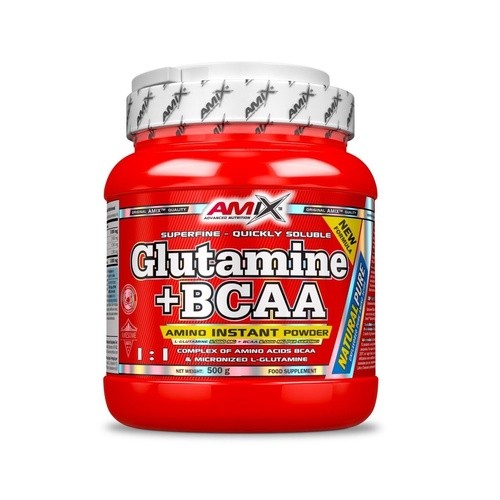 Amix L-Glutamine + BCAA 500g - Natural 