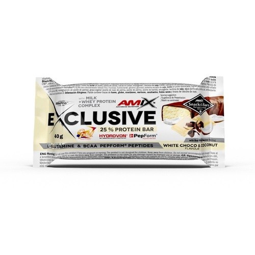 Amix Exclusive Protein Bar - 40g - White-Chocolate