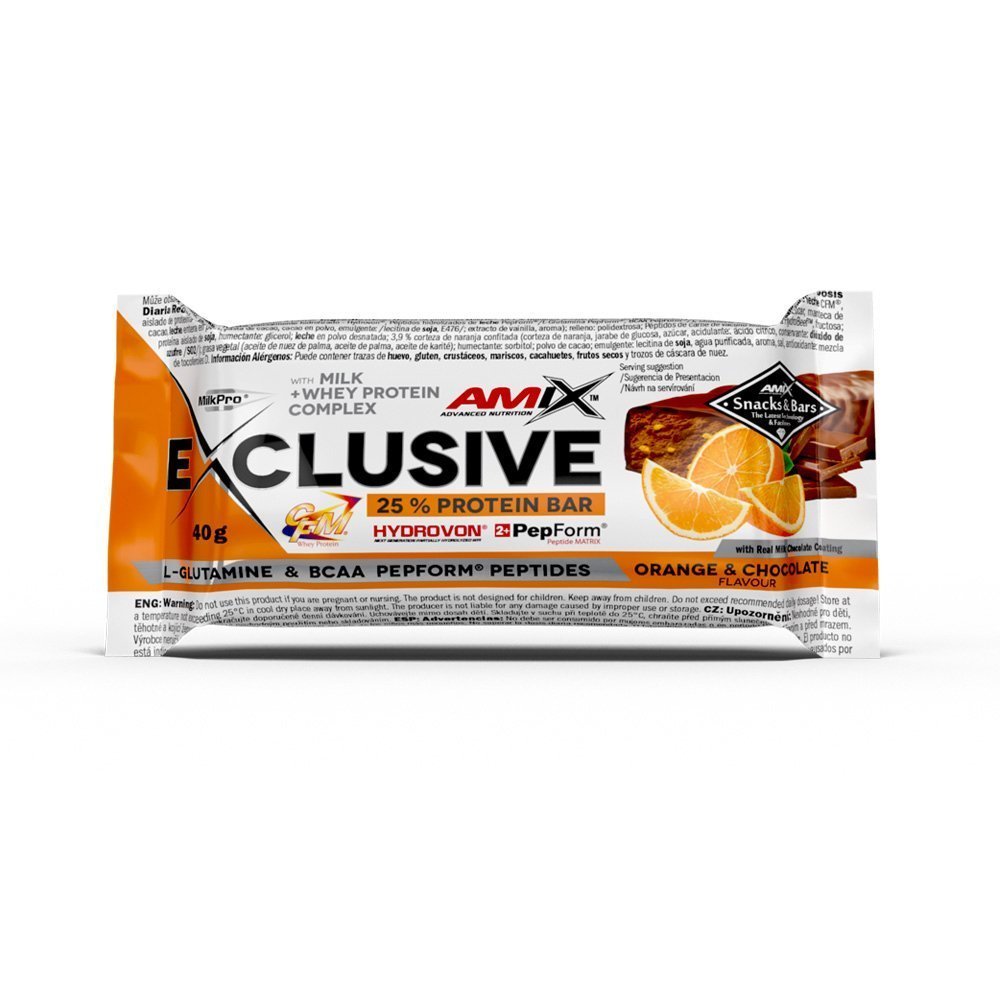 Amix Exclusive Protein Bar - 40g - Orange-Chocolate