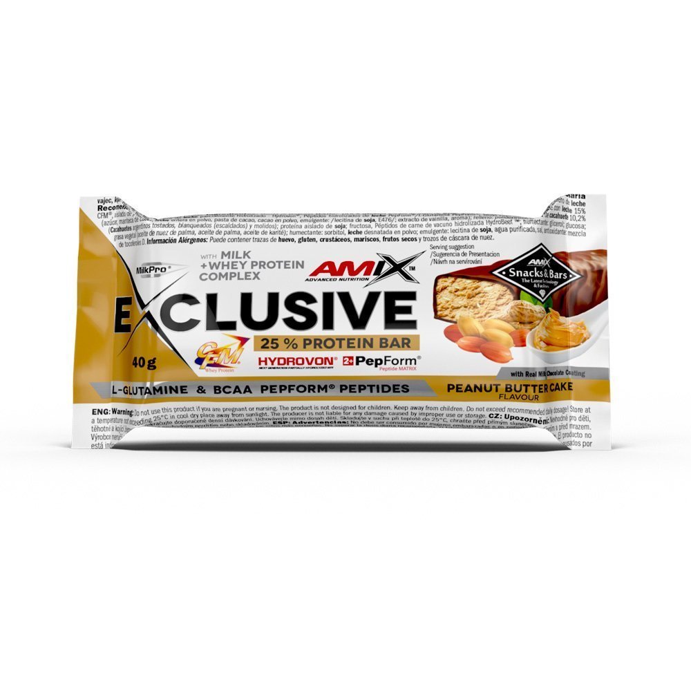 Amix Exclusive Protein Bar - 40g - Peanut-Butter-Cake