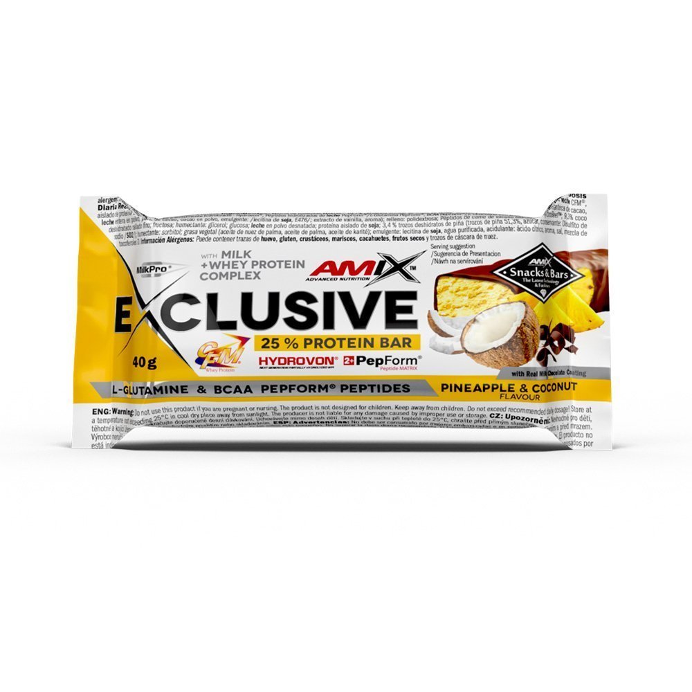 Amix Exclusive Protein Bar - 40g - Pineapple-Coconut