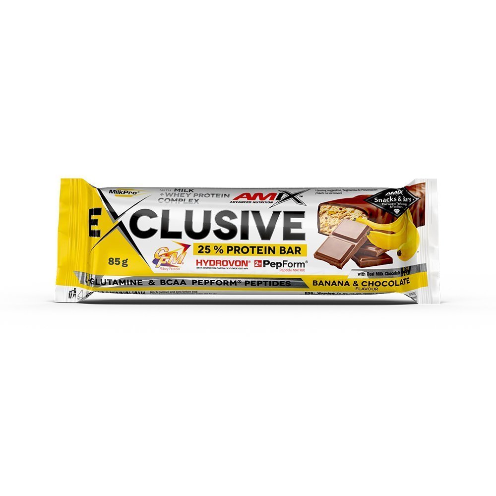 Amix Exclusive Protein Bar - 85g - Banana-Chocolate