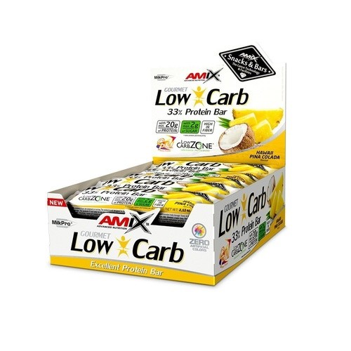 Amix Low-Carb 33% Protein Bar - 15x60g - Pineapple-Coconut
