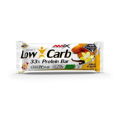 Amix Low-Carb 33% Protein Bar - 60g - Vanilla-Almond