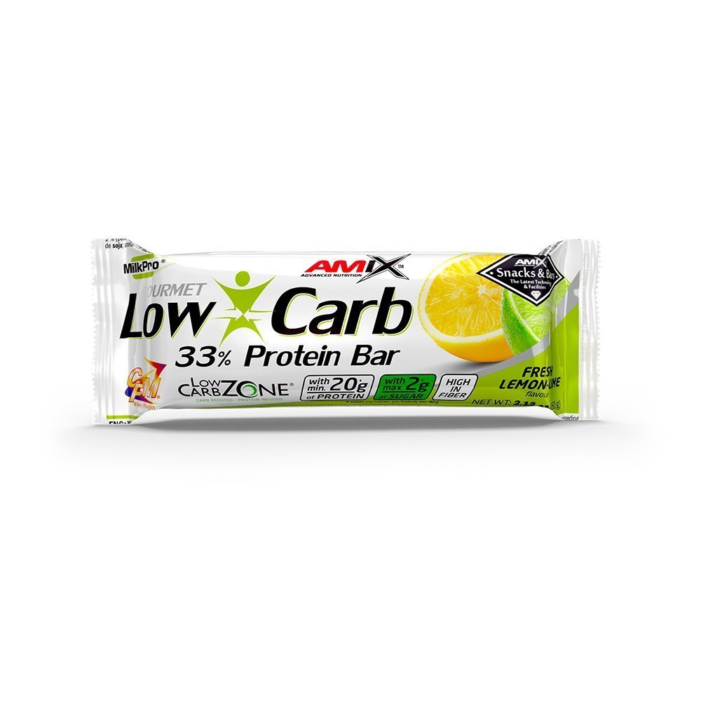 Amix Low-Carb 33% Protein Bar - 60g - Lemon-Lime