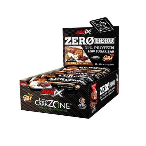 Amix Zero Hero 31% Protein Bar -15x65g - Chocolate-Coconut