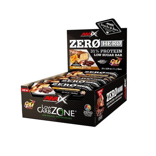 Amix Zero Hero 31% Protein Bar -15x65g - Peanut Butter