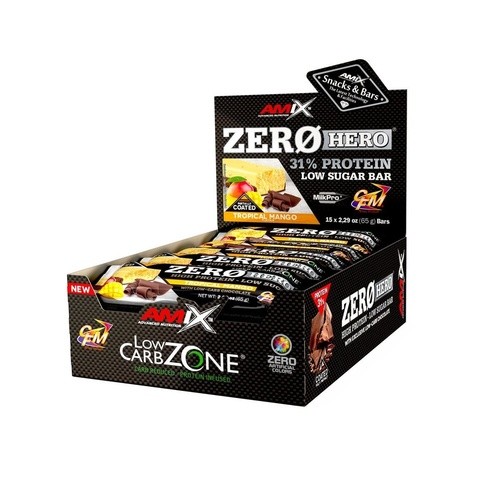 Amix Zero Hero 31% Protein Bar -15x65g - Tropical Mango