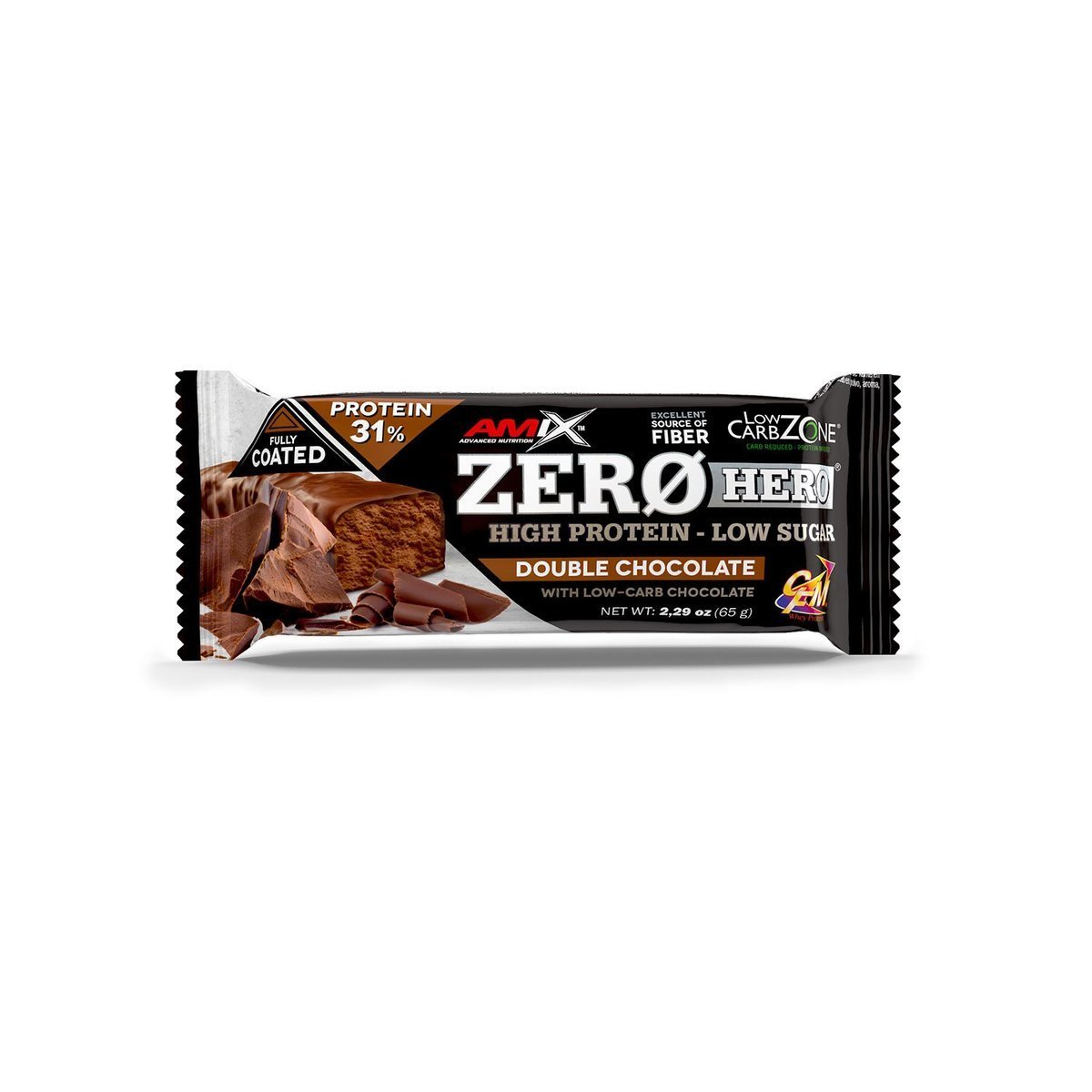 Amix Zero Hero 31% Protein Bar - 65g - Double Chocolate