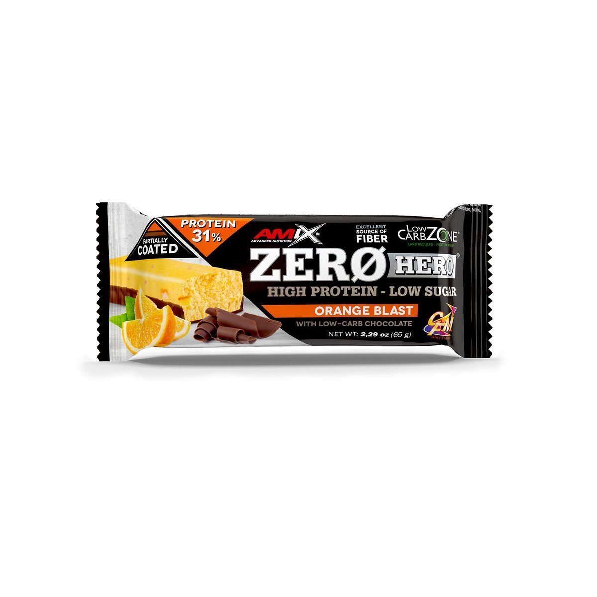 Amix Zero Hero 31% Protein Bar - 65g - Orange Blast
