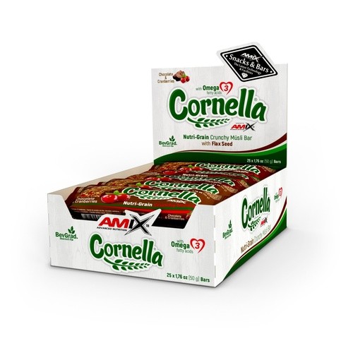 Amix Cornella bar - 25x50g - choco cranberry