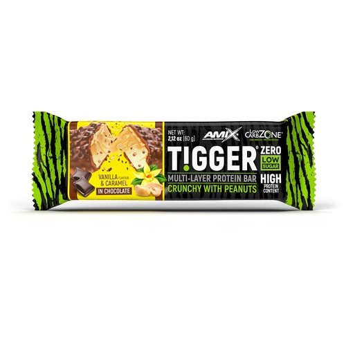 Amix TIGGER Zero bar - 60g - Vanilla - Caramel