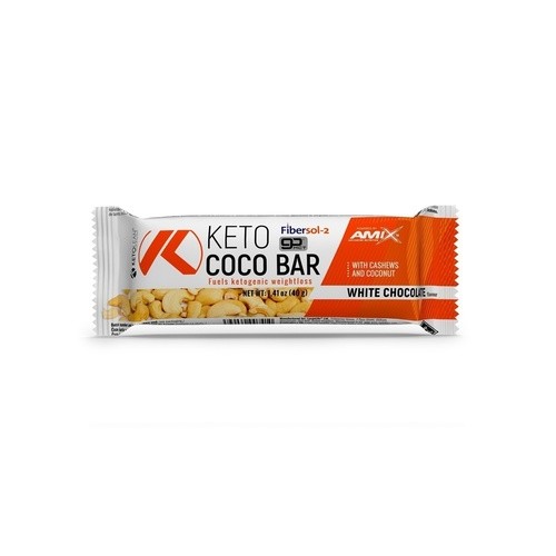 Amix KetoLean Keto goBHB Coco Bar - 40g - white-chocolate