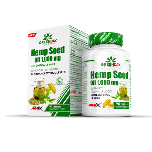 Amix Hemp Seed Oil 1000 mg - 60cps