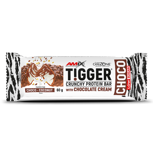 Amix TIGGER Zero Choco Protein Bar - 60g - Coconut - Chocolate