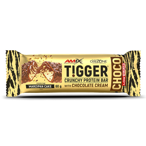 Amix TIGGER Zero Choco Protein Bar - 60g - Marzipan Cake