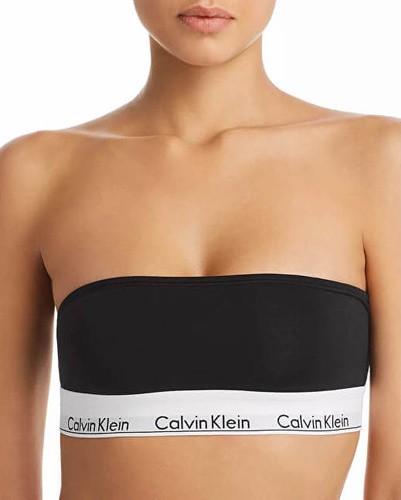 Calvin Klein Podprsenka Bandeau Black - black - XS