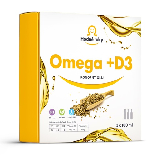 Hodné tuky Omega + D3