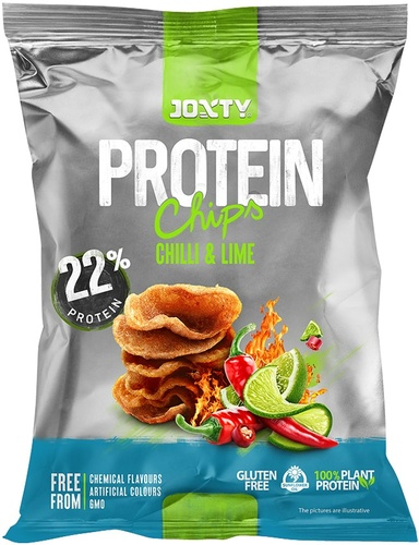 JOXTY proteinové smažené chipsy 22% Chilli a limetka 50g