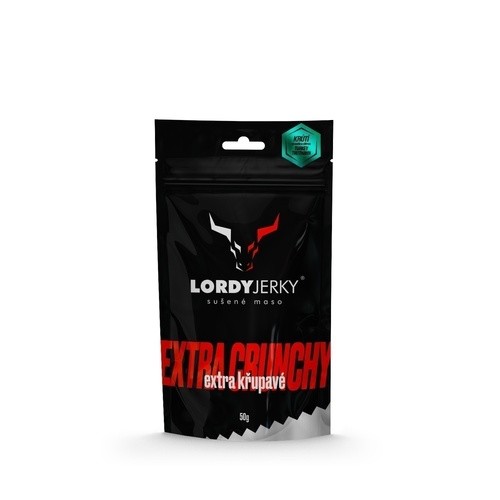 Krůtí sušené maso LORDY JERKY - 50g - citron/mandle