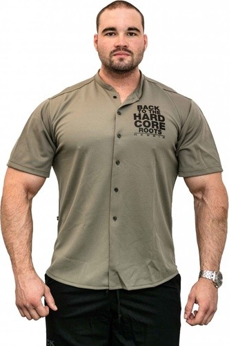 Nebbia košile pánská Hard Core 304 - Khaki - L