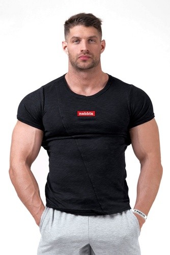 Nebbia Red Label Muscle Back tričko 172 - black - XL