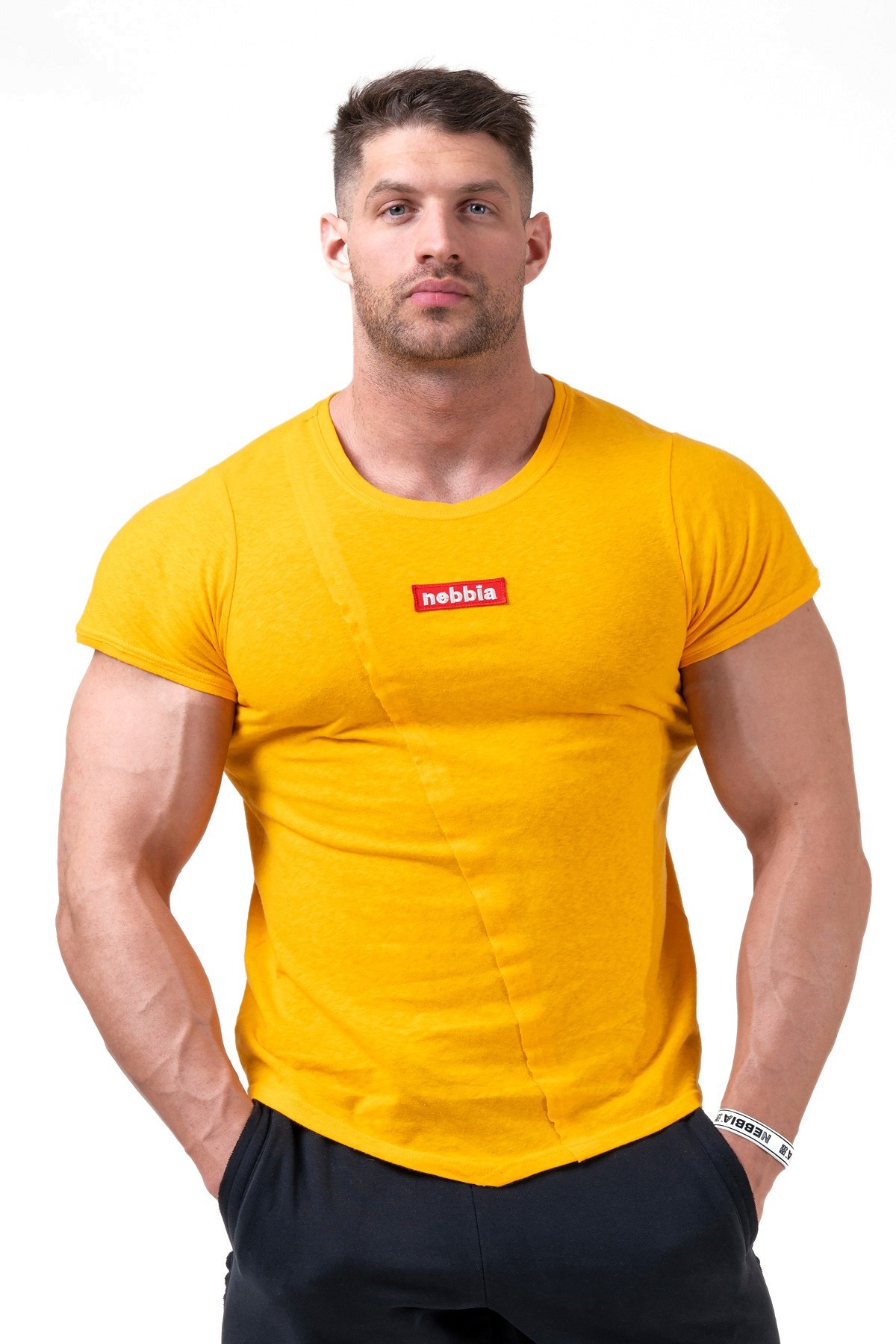 Nebbia Red Label Muscle Back tričko 172 - yellow - L