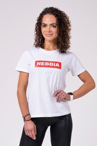 Nebbia Basic dámské tričko 592 - white - M