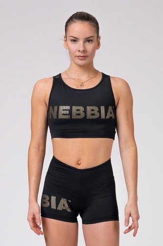 Nebbia Intense Gold Mesh Mini Top 830