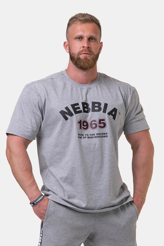 Nebbia Golden Era tričko 192 - Light Grey - XL