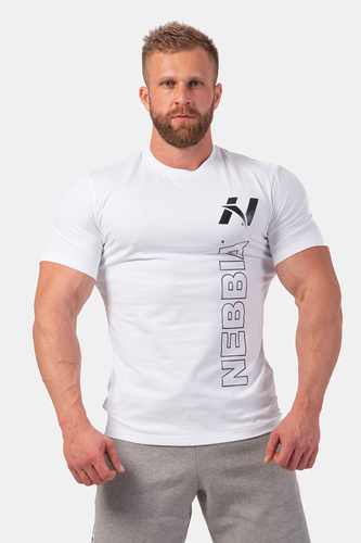 Nebbia Vertical Logo NEBBIA tričko 293 - white - L