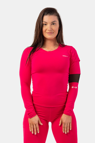 Nebbia Funkční tričko Smart Pocket s dlouhým rukávem 418 - pink - L