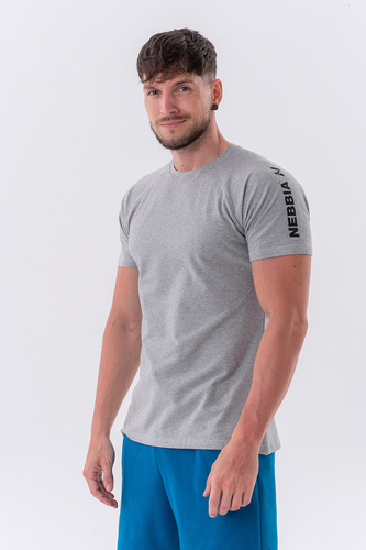 Nebbia Sportovní Fit tričko “Essentials” 326 - Light Grey - L