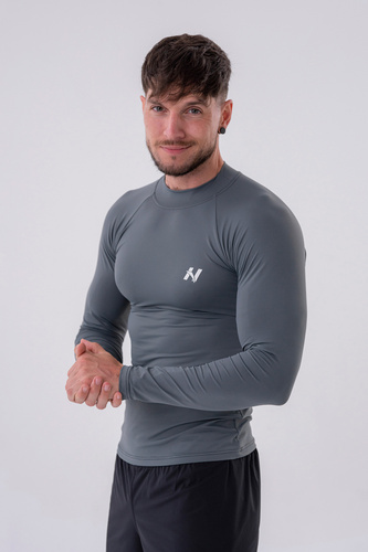 Nebbia Funkční tričko s dlouhým rukávem “Active” 328 - Grey - L