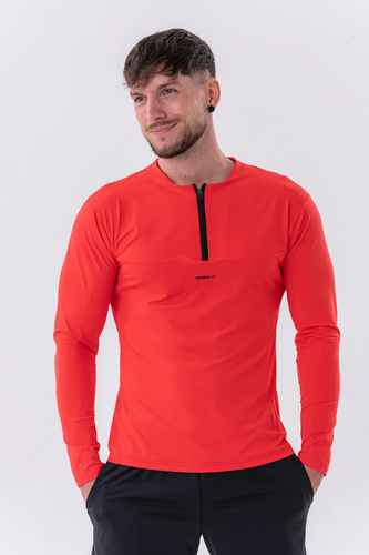 Nebbia Funkční tričko s dlouhým rukávem “Layer Up” 329 - Red - L