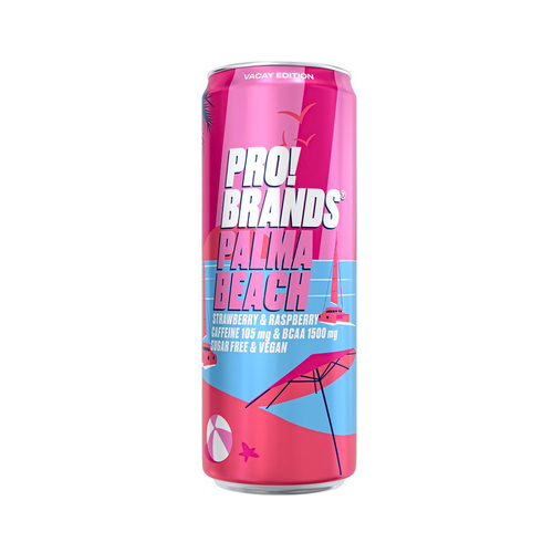 Pro!Brands BCAA Drink 330ml - Palma Beach - Jahoda/Malina